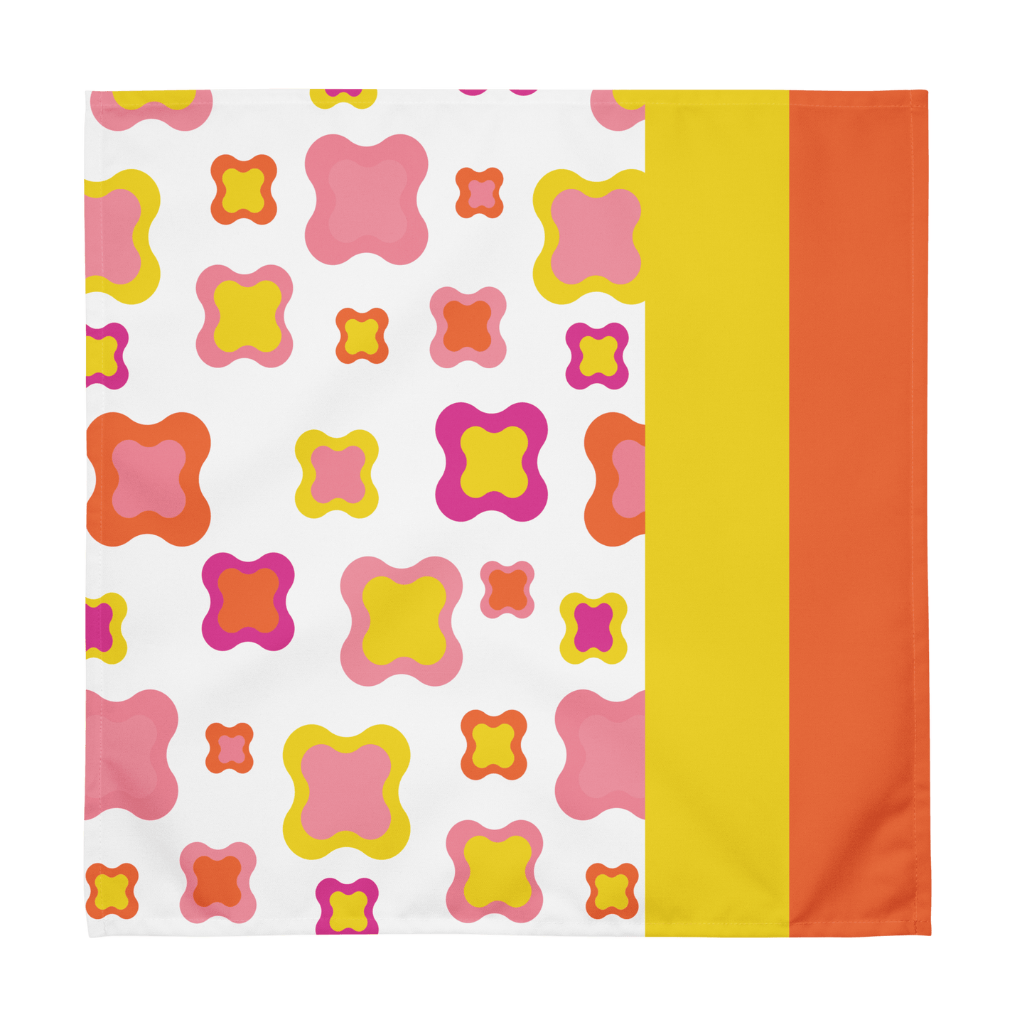 Yellow and pink Cloth napkin set of 4 - BPVPDesign