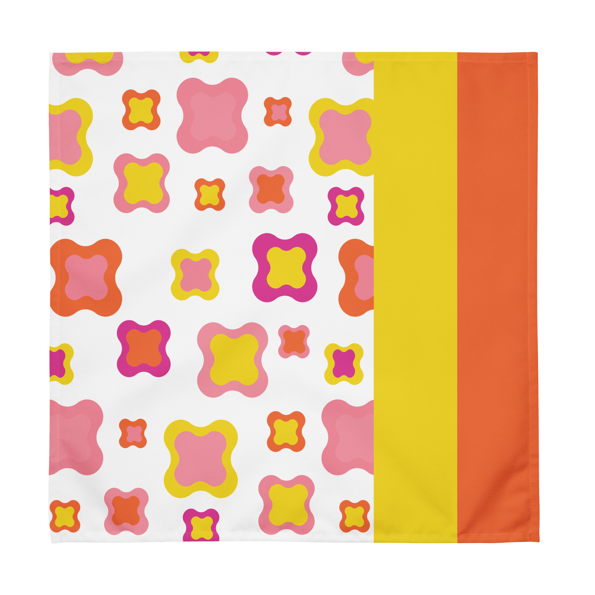 Yellow and pink Cloth napkin set of 4 - BPVPDesign