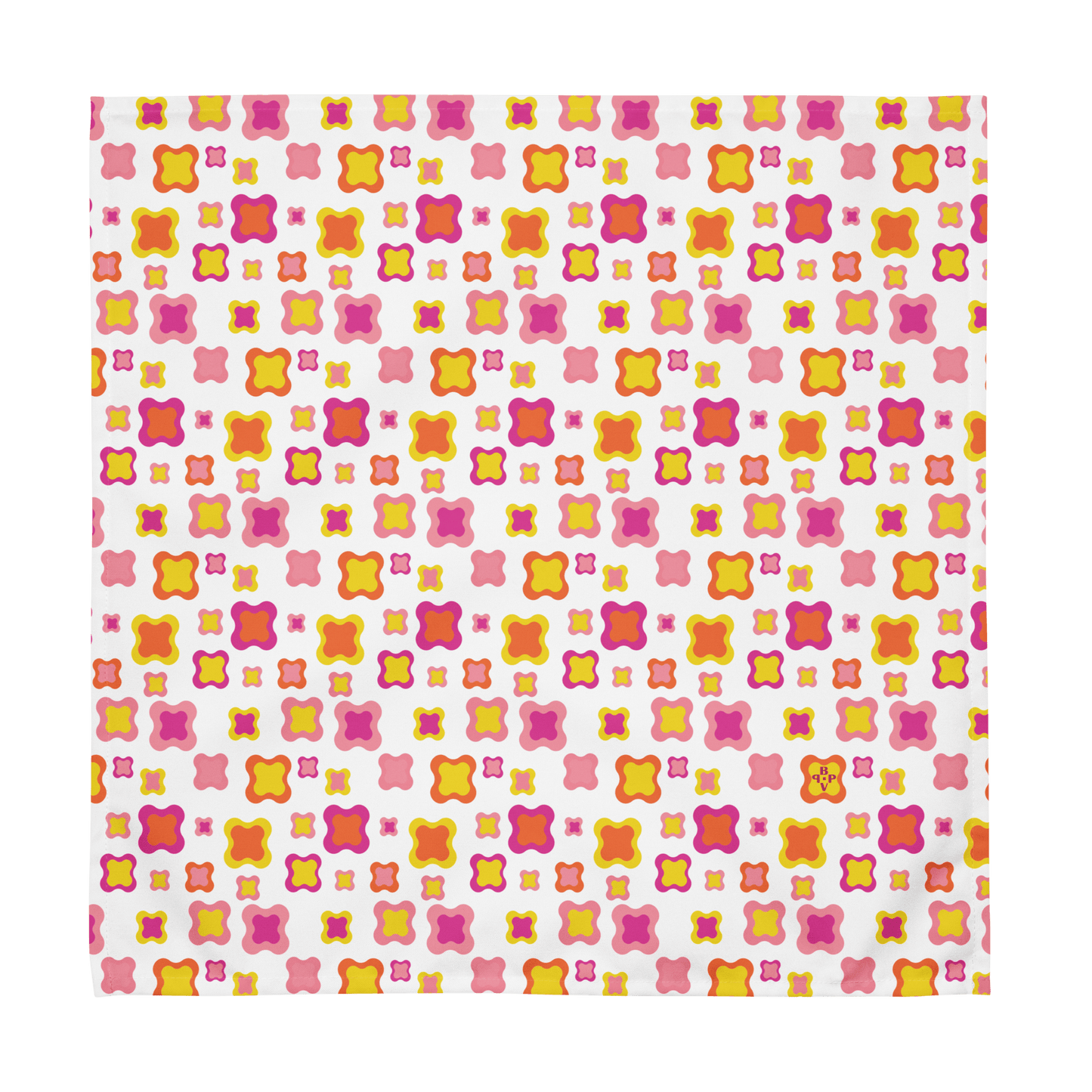 Yellow and pink Cloth napkin set of 4 - BPVPDesign