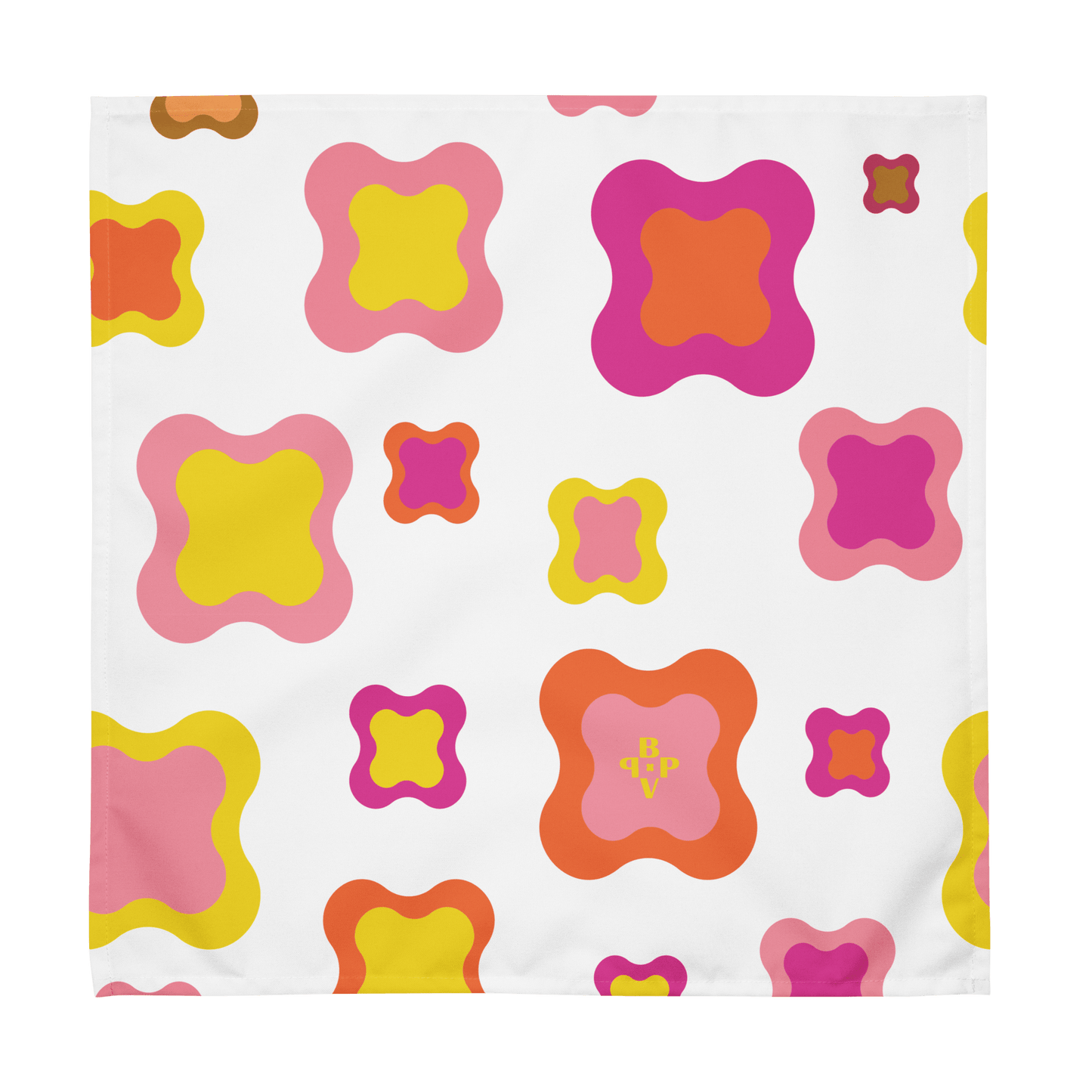 Yellow and pink Cloth napkin set of 4 - BPVPDesign