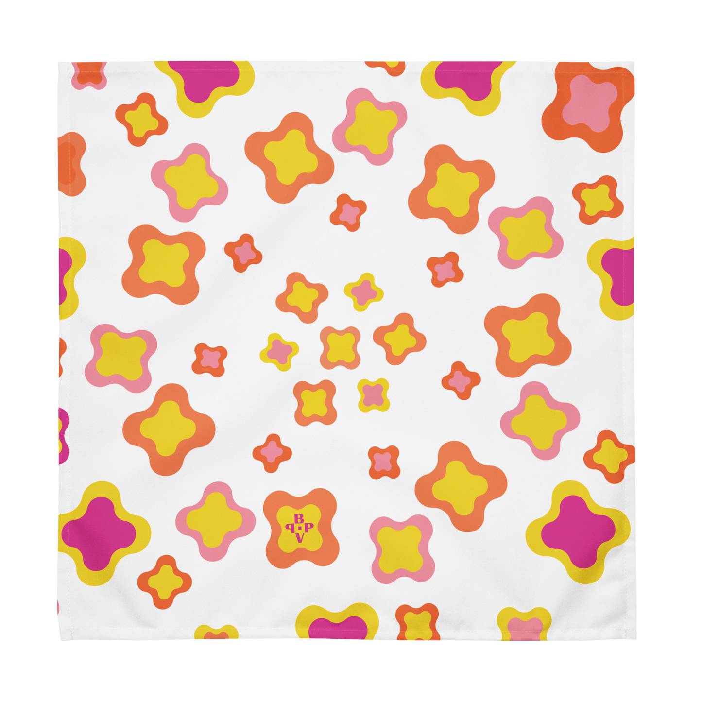 Yellow and pink Cloth napkin set of 4 - BPVPDesign