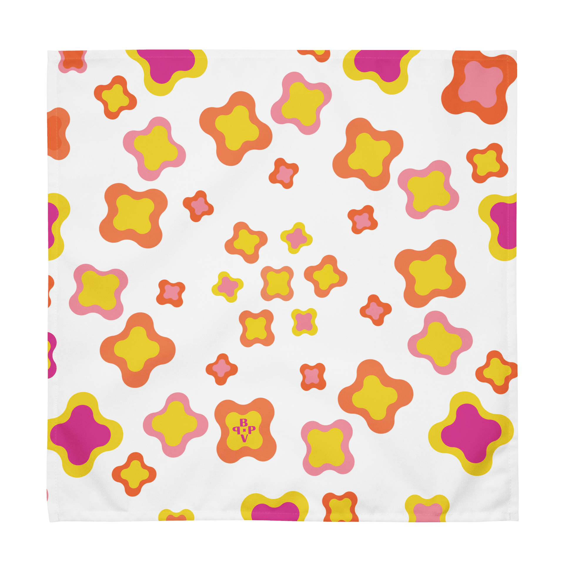 Yellow and pink Cloth napkin set of 4 - BPVPDesign