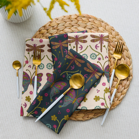 Butterflies Cloth napkin set